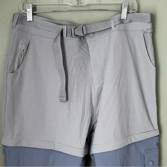 Outdoor voices rektrek zip off pants blue‎ grey medium hiking women’s - Picture 5 of 9